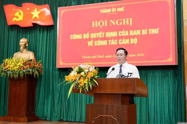 Ông Lê Trí Thanh được điều động giữ chức Phó Bí thư Thành ủy Huế nhiệm kỳ 2025 - 2030.