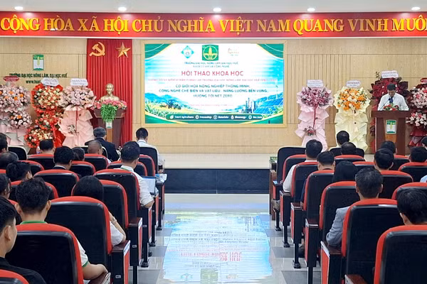 Hội thảo Khoa học Quốc gia "Cơ giới hóa nông nghiệp thông minh, công nghệ chế biến và vật liệu – năng lượng bền vững hướng tới Net Zero".