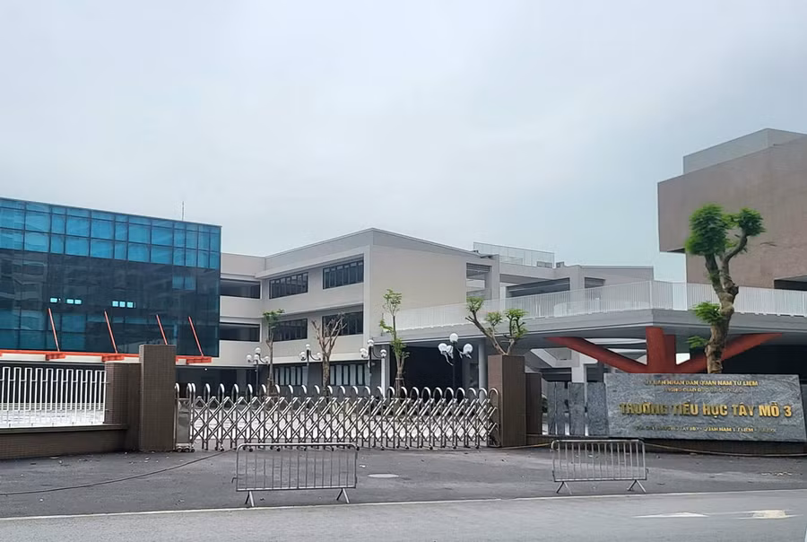 Trường Tiểu học Tây Mỗ 3 được xây dựng khang trang, hiện đại.