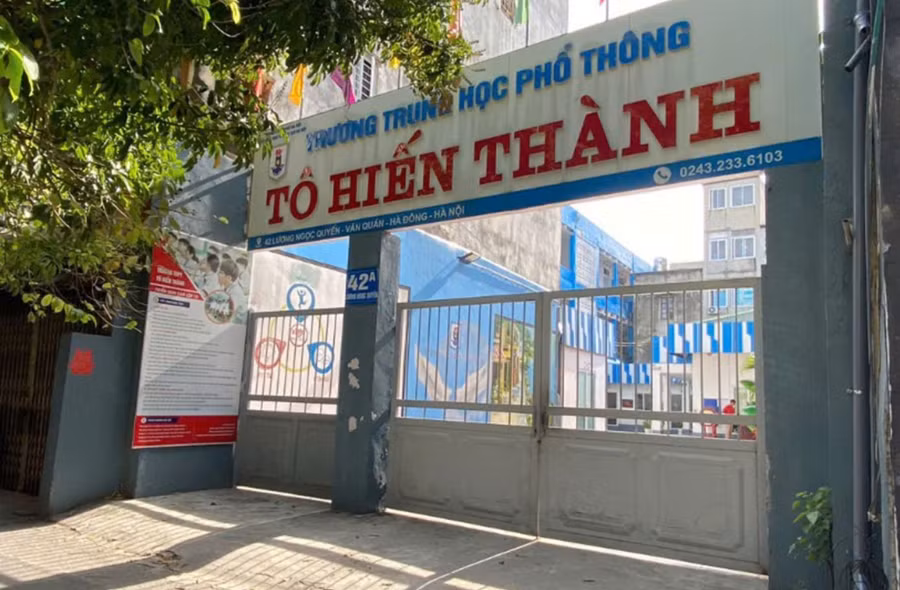 Trường THPT Tô Hiến Thành không được giao chỉ tiêu tuyển sinh năm học 2024-2025 do "chưa đủ điều kiện pháp lý về địa điểm hoạt động".