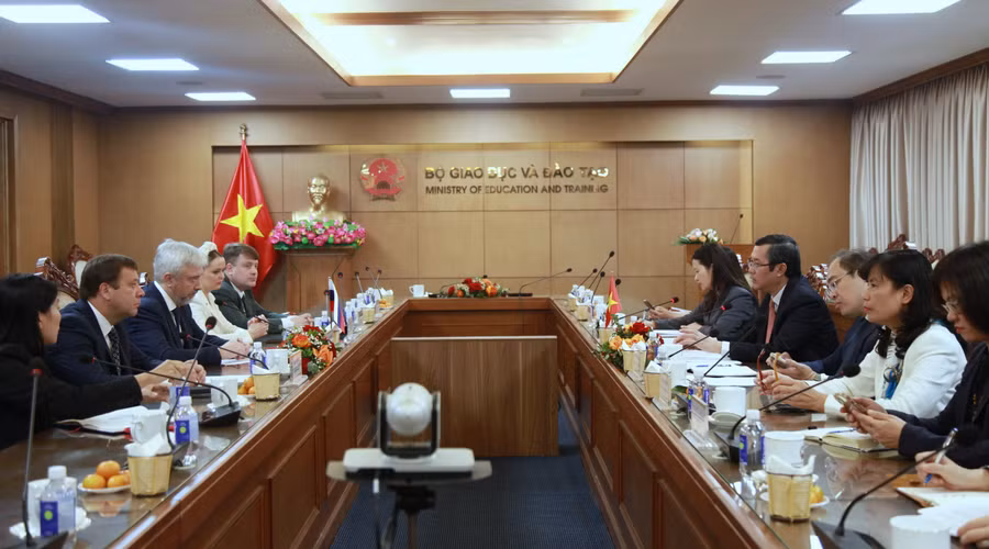 Quang cảnh buổi tiếp.