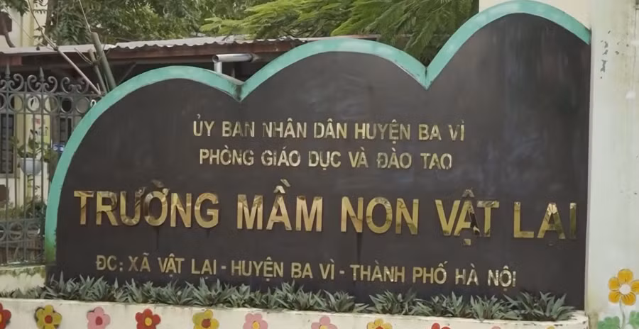 Trường mầm non Vật Lại là 1 trong 4 đơn vị chưa đón học sinh trở lại trường học trực tiếp.