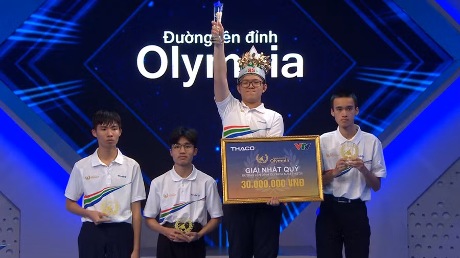 Trần Võ Gia Bảo giành vòng nguyệt quế trận thi quý 1, Đường lên đỉnh Olympia năm thứ 26.