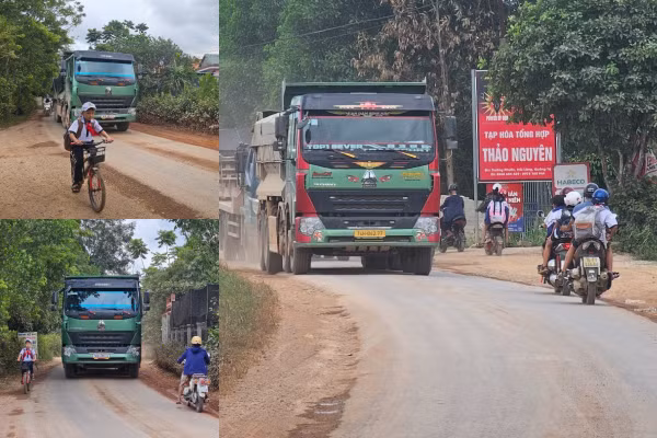 Nguy hiểm luôn rình rập học sinh mỗi ngày đến trường.
