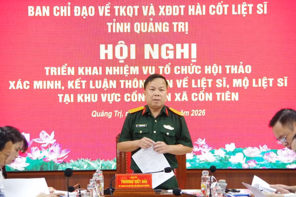 Hội nghị làm rõ các nội dung, chuẩn bị tổ chức hội thảo xác minh, kết luận thông tin về liệt sĩ, mộ liệt sĩ tại khu vực Cồn Tiên.