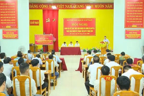 Đảng bộ xã Bố Trạch, tỉnh Quảng Trị tổ chức Hội nghị đánh giá kết quả lãnh đạo thực hiện nhiệm vụ chính trị.