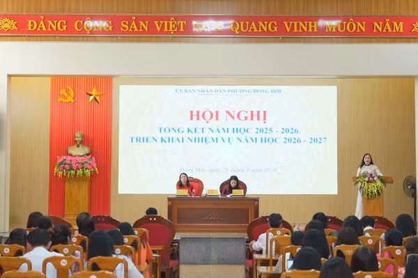 Giáo dục phường Đồng Hới khép lại năm học với nhiều kết quả nổi bật. Ảnh: Lê Cúc