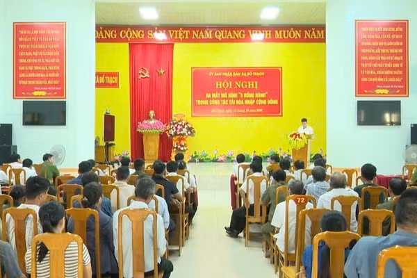 Xã Bố Trạch tập trung kết nối việc làm, vốn, giúp người chấp hành xong án phạt tù ổn định cuộc sống. Ảnh: Hà Vy - Đức Hải