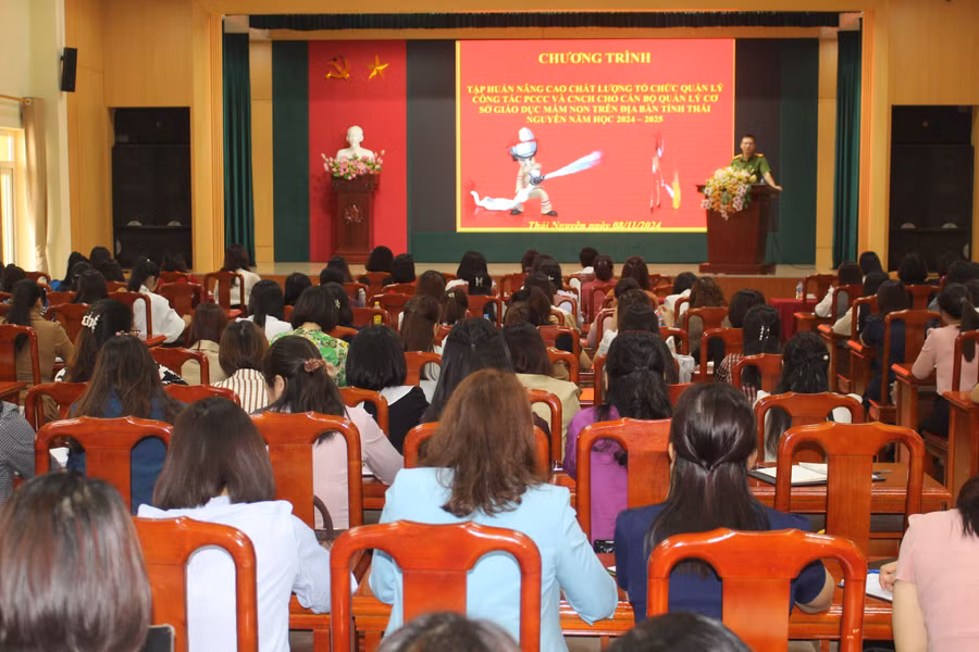 Nâng cao công tác phòng cháy chữa cháy cứu nạn cứu hộ tại cơ sở giáo dục mầm non.
