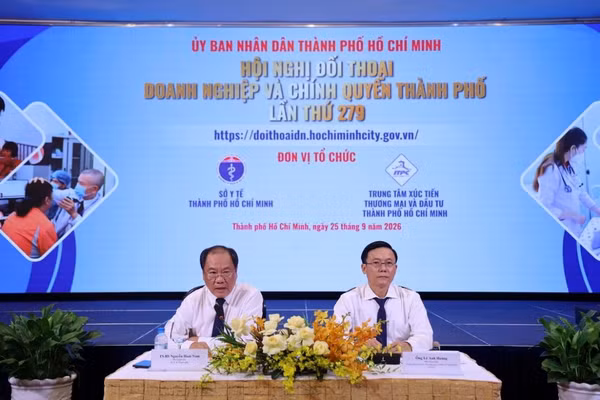 Lãnh đạo Sở Y tế TPHCM và ITPC chủ trì tại buổi đối thoại.