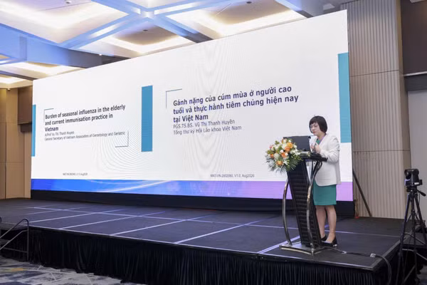 PGS.TS.BS Vũ Thị Thanh Huyền - Tổng thư ký Hội Lão khoa Việt Nam.