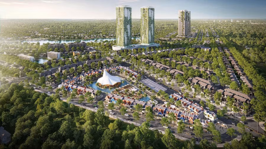 Phối cảnh tổng thể dự án Eco Retreat Long An (Ảnh: Ecopark).