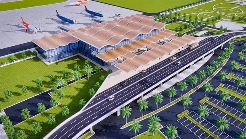 Phối cảnh dự án Cảng hàng không Quảng Trị. 