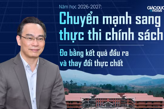 Năm học 2026-2027: Chuyển mạnh sang thực thi chính sách, đo bằng kết quả đầu ra và thay đổi thực chất