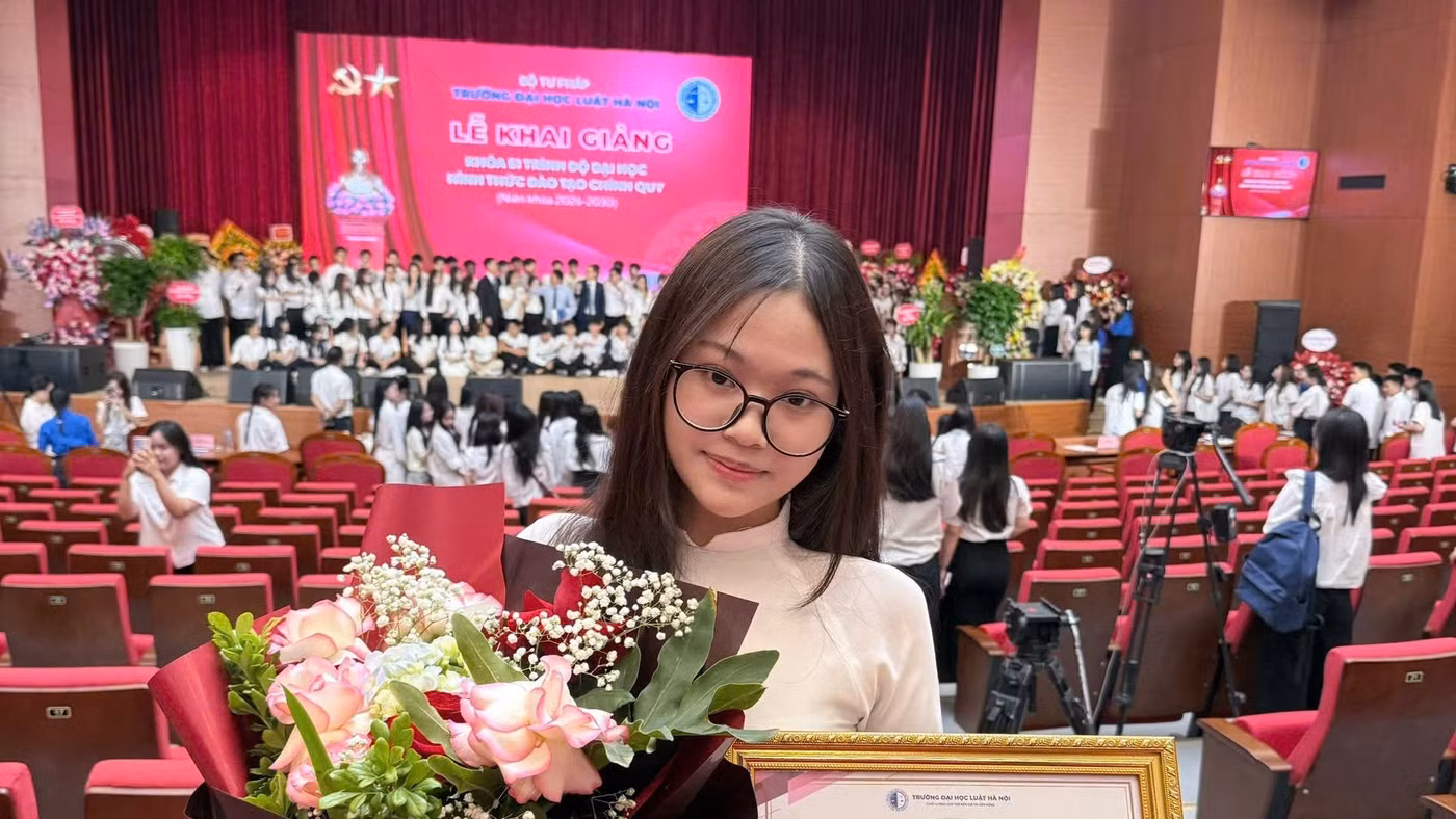 Chân dung nữ Thủ khoa đầu vào Trường Đại học Luật Hà Nội. Ảnh NVCC.