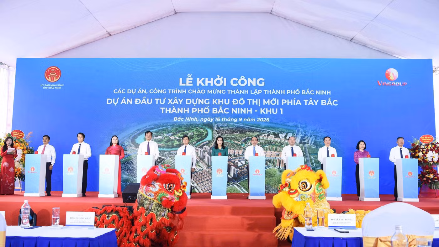 Vinhomes King Park ở Bắc Ninh được khởi công.