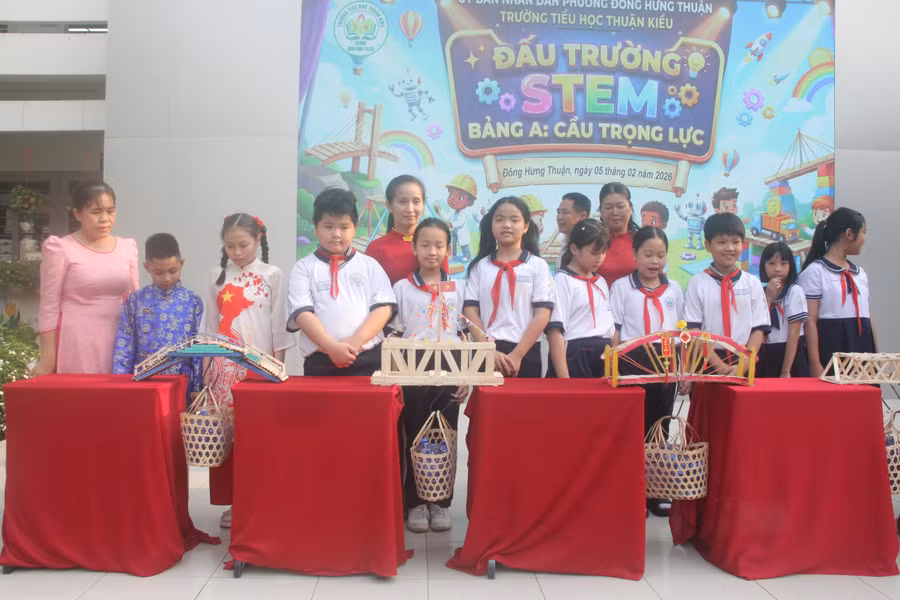 Hoạt động STEM tại trường Tiểu học Thuận Kiều (phường Đông Hưng Thuận, TPHCM)