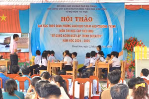Hội thảo Chuyên đề Dạy học theo định hướng giáo dục STEM vào Chương trình môn Tin học cấp Tiểu học.