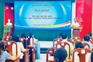 Bộ GD&ĐT Tọa đàm hỗ trợ chuyên môn tại Sở GD&ĐT tỉnh An Giang.