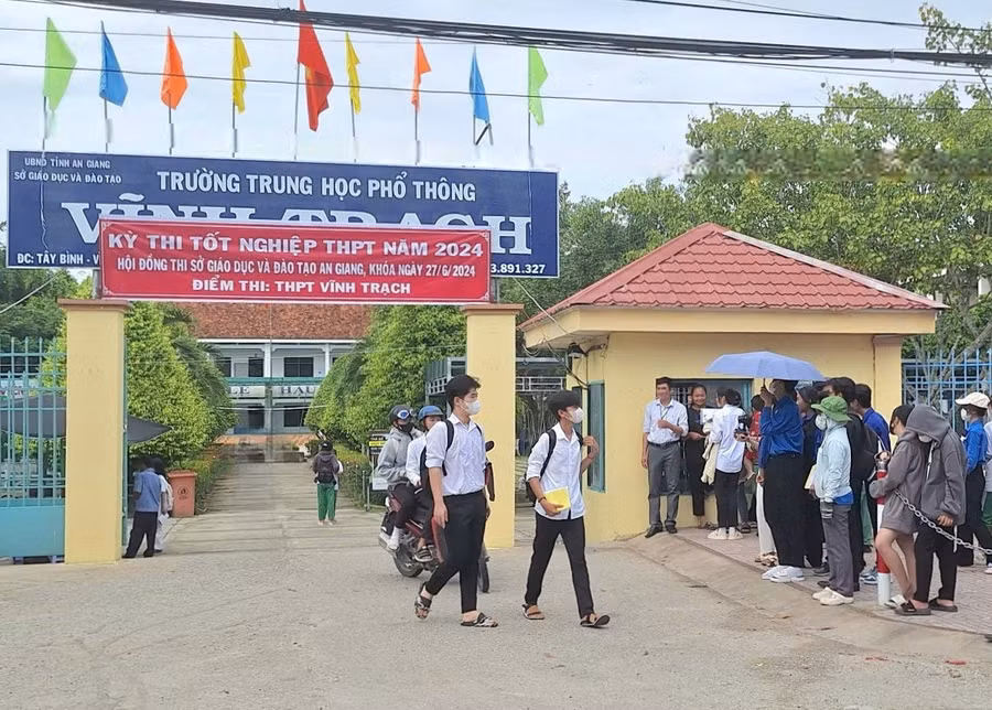 Thí sinh tham gia Kỳ thi tốt nghiệp THPT năm 2024 tại tỉnh An Giang.