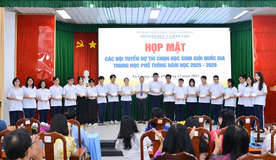 Học sinh An Giang tham dự kỳ thi chọn HSG quốc gia THPT năm học 2025 - 2026.