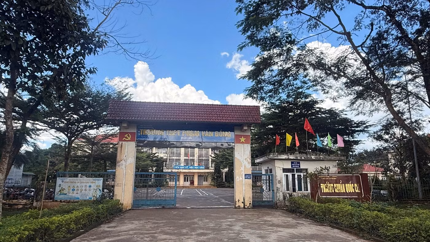 Phân hiệu Trường THPT Phạm Văn Đồng. (Ảnh: Nhà trường cung cấp)