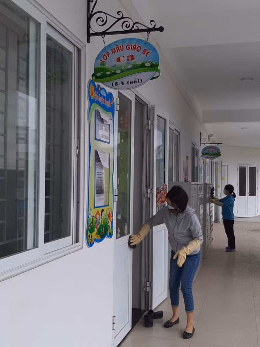 Đón trẻ mầm non: Trường học Hà Nội chờ hiệu lệnh ảnh 4