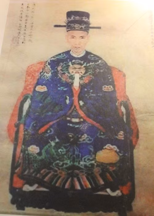 Tranh chân dung Thám hoa Lương Như Hộc.