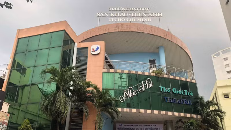 Trường Đại học Sân khấu Điện ảnh TPHCM nơi nhiều cán bộ quản lý bị đề nghị xử lý trách nhiệm về sai phạm.