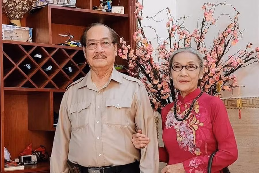 Vợ chồng nghệ sĩ Thanh Hiền. Ảnh: NVCC