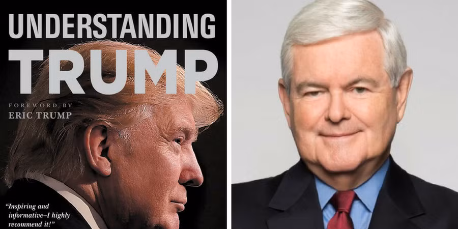 Tổng thống Donald Trump và tác giả.