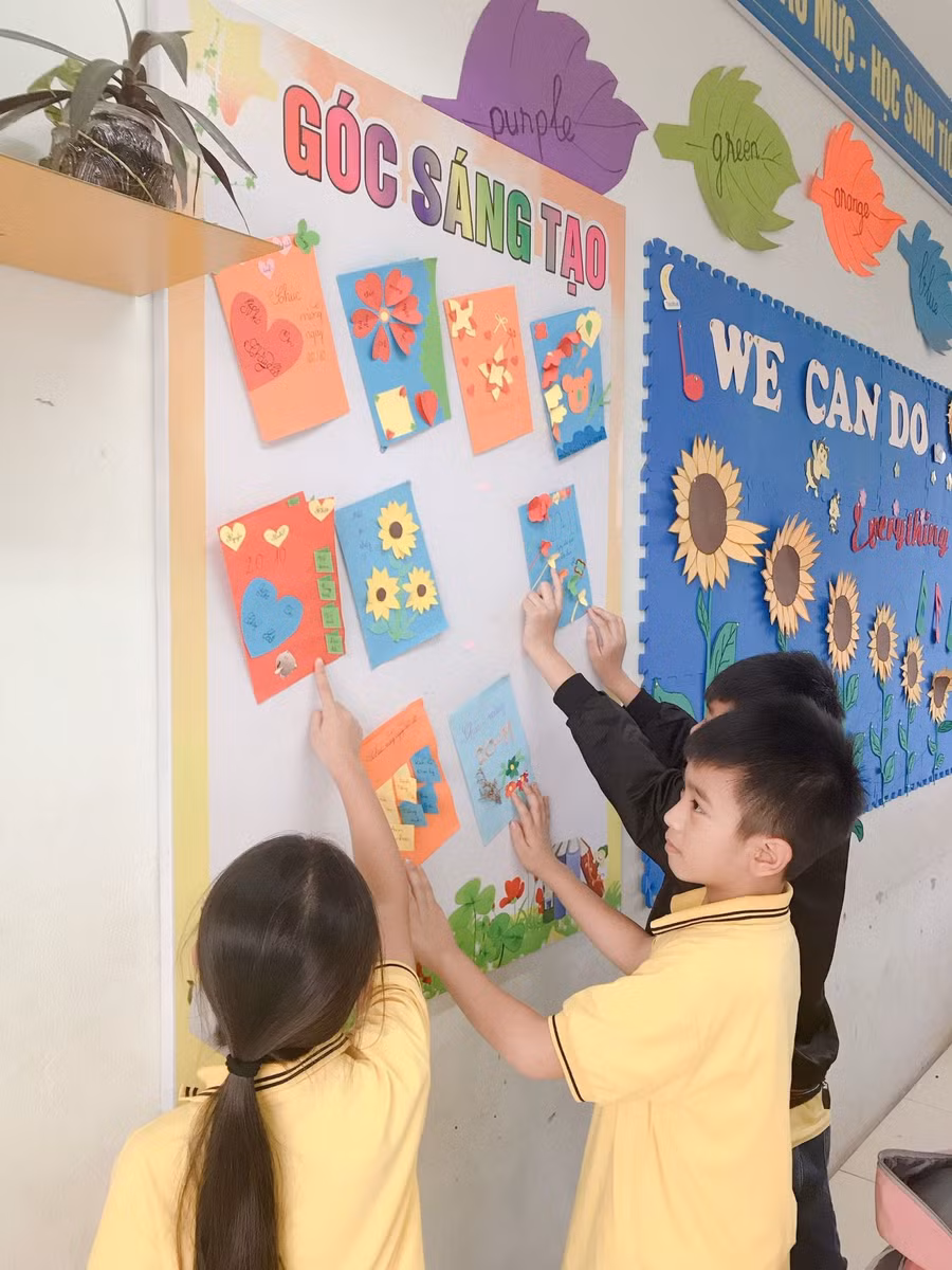 Học sinh Trường Tiểu học Tân Tiến (TP Bắc Giang, tỉnh Bắc Giang). Ảnh: INT
