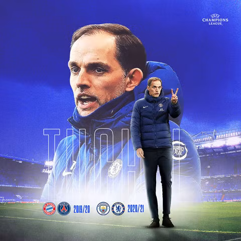 Tuchel đi vào lịch sử Champions League.