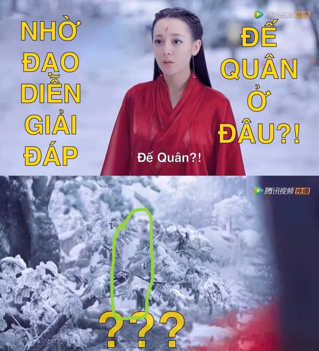 Nhặt sạn ở "Tam sinh tam thế Chẩm thượng thư": Địch Lệ Nhiệt Ba chào Cao Vỹ Quang nhưng người lại biến mất - Ảnh 2.