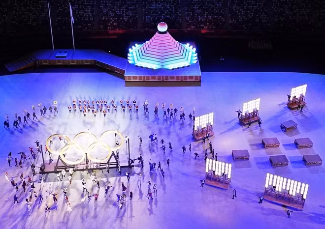Chùm ảnh Lễ khai mạc hoành tráng của Thế vận hội Olympic Tokyo 2020 ảnh 8