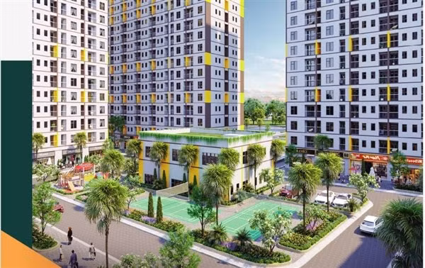 Một góc phối cảnh dự án Evergreen Bắc Giang. Ảnh: IT