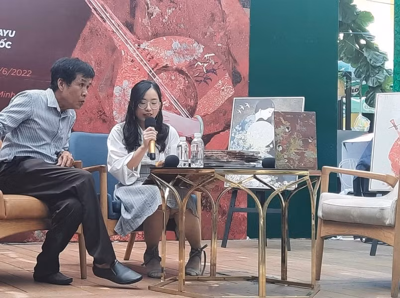 Nhà thơ Lê Minh Quốc và Niayu.