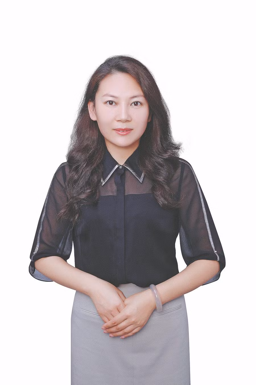 Chân dung cô giáo Wang Xinhui. Chân dung cô giáo Wang Xinhui.