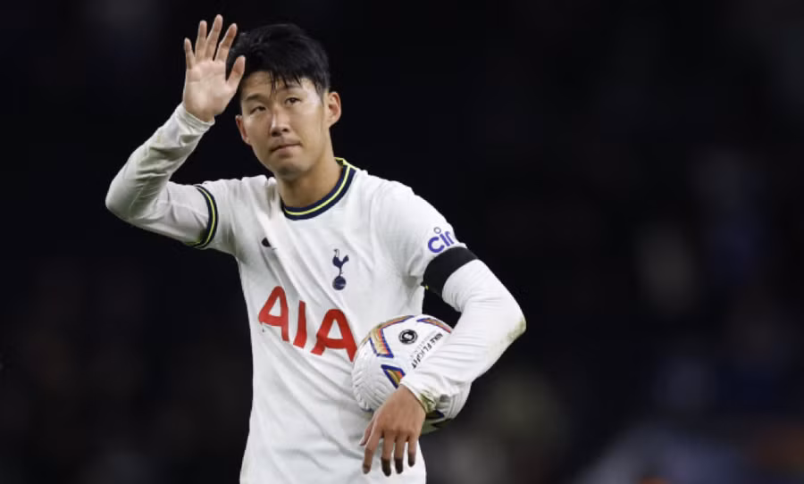 Son Heung-min trong màu áo Tottenham tại giải Ngoại hạng Anh.