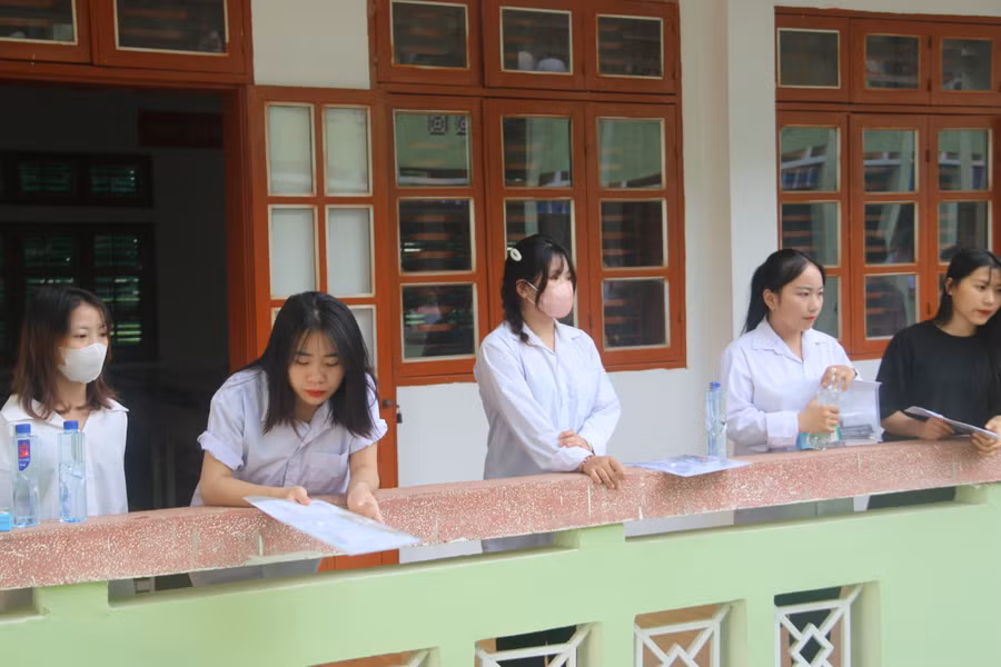 Đa số các em đều trong tâm thế tự tin và thoải mái.