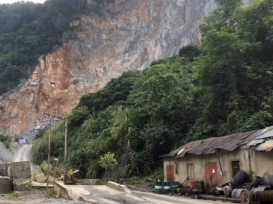Hiện trường nơi xảy ra tai nạn.