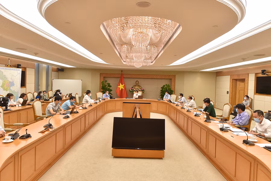 Quang cảnh buổi họp. Ảnh: VGP/Đình Nam.