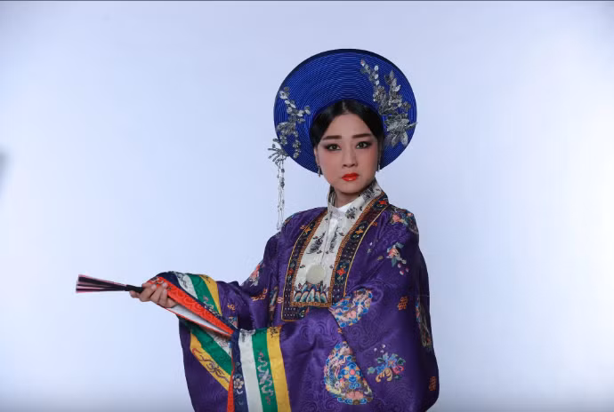 Tạo hình các nhân vật trong vở kịch 'Đức Thượng công Tả quân Lê Văn Duyệt'. Ảnh: Idecaf.