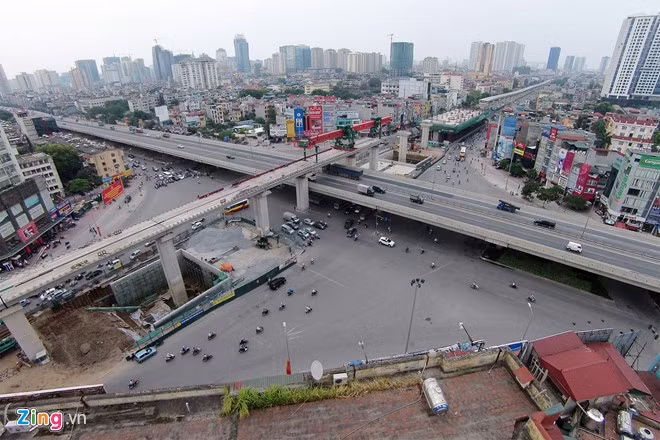 Giao lộ 4 tầng đầu tiên ở Việt Nam đang hình thành