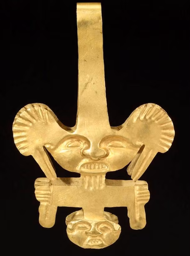 Nhíp nghi lễ bằng vàng, dùng nhổ râu của người Malagana cổ đại. Ảnh: Ancient-origins.net Nhíp nghi lễ bằng vàng, dùng nhổ râu của người Malagana cổ đại. Ảnh: Ancient-origins.net