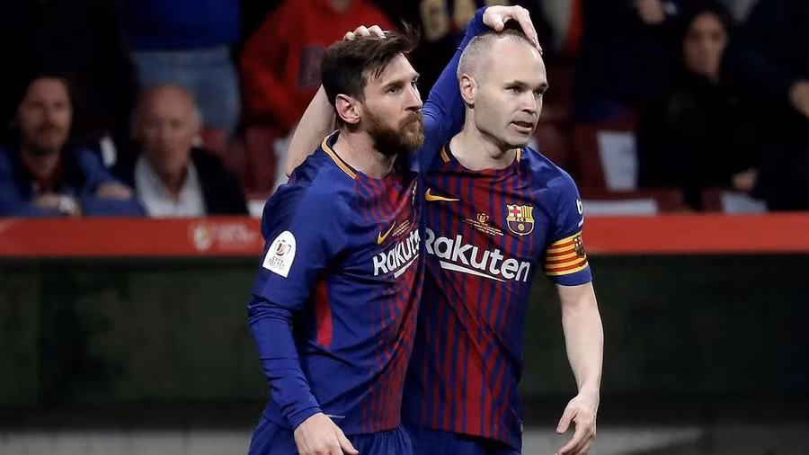 Andres Iniesta cùng Lionel Messi thời còn khoác áo Barcelona. Andres Iniesta cùng Lionel Messi thời còn khoác áo Barcelona.