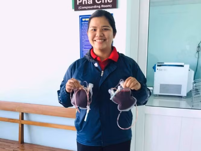 Những giọt máu trao đi là niềm vui, hạnh phúc của Thảo Nguyên.