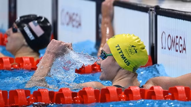 Titmus giành huy chương vàng thứ hai trên đường đua xanh ở Olympic Tokyo 2020.