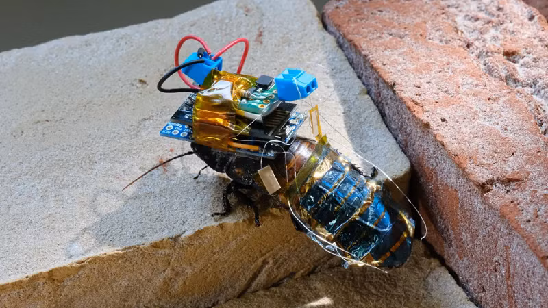 Gián cyborg có thể vào những nơi nguy hiểm để thực hiện nhiệm vụ. Gián cyborg có thể vào những nơi nguy hiểm để thực hiện nhiệm vụ.