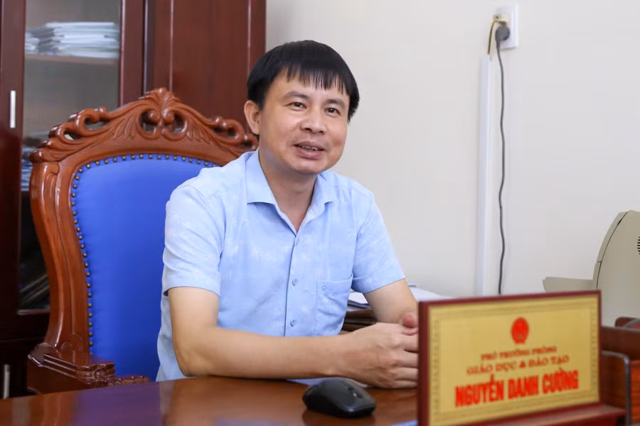 Ông Nguyễn Danh Cường, Phó Trưởng phòng GD&amp;ĐT huyện Ba Vì.
